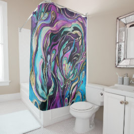 Blumenduschvorhang Duschvorhang