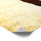 Blumendüsen und Blätterplakat Poster (Ecke)