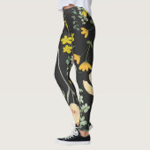 Blumendusk Embrace: Leggings um Mitternacht (Links)