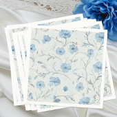 Blumendusty Blauer Garten Hochzeitsfeier Serviette