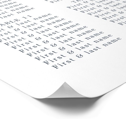 Blumendusty Blue Rose Hochzeitskarte Poster (Ecke)