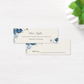Blumendusty Blue Wedding Date Night Jar Card (Schreibtisch)