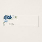 Blumendusty Blue Wedding Date Night Jar Card (Rückseite)