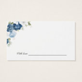 Blumendusty Blue Wedding Date Nights JAR Cards (Rückseite)