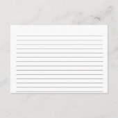 Blumendusty Blütenrezept Brautparty Begleitkarte (Rückseite)