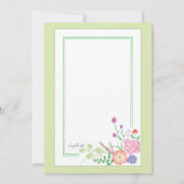 Blumenecken Einladung (Rückseite)