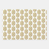 Blumeneier: festes Umschlagpapier Geschenkpapier Set (Vorderseite)