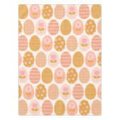 Blumeneier Muster in Boho Pink Gelb Gold Tischdecke (Vorderseite)