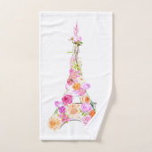 BlumenEiffelturm Badhandtuch Set (Handtuch)
