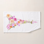 BlumenEiffelturm Badhandtuch Set (Handtuch)