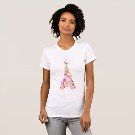 BlumenEiffelturm T-Shirt (Vorne ganz)