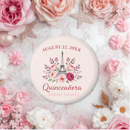 Blumeneiffturm Quinceanera Magnet