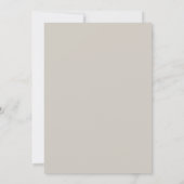 Blumeneinfachheit 1 Austern-Beige Save The Date (Rückseite)