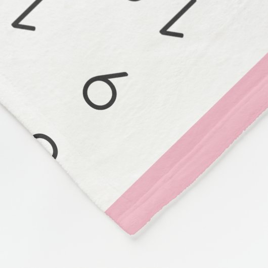 BlumenEinhorn-Baby-Monatsmeilenstein Fleecedecke (Ecke)