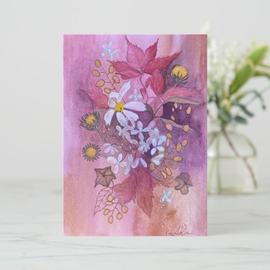 Blumeneinladung Einladung (Stehend Vorderseite)