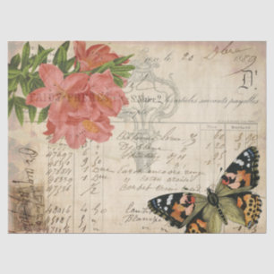 Blumeneintagsfliegen Decoupage Gewebe Seidenpapier