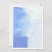 Blumeneis Creme Cone Babydusche Einladung (Rückseite)