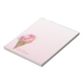 Blumeneis-Schornstein Hier ist der Schott Notizblock (Rotiert)