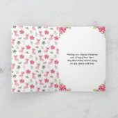 Blumeneis Skate Rosa Frohe Weihnachten (Innenseite)