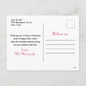 Blumeneis Skate Rosa Frohe Weihnachten (Rückseite)