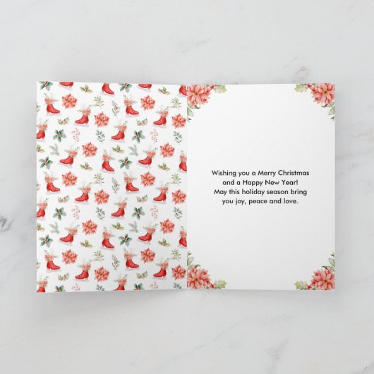 Blumeneis Skate Roter Frohe Weihnachten (Innenseite)