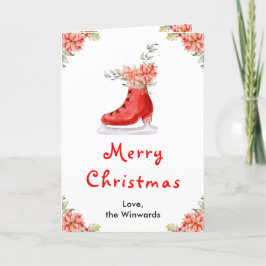 Blumeneis Skate Roter Frohe Weihnachten