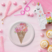 Blumeneiscreme-Kon-Brautparty aufgefüllt Pappteller (Party)