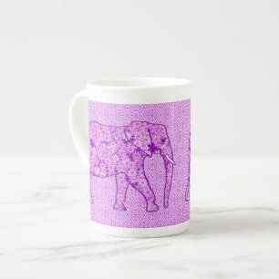 Blumenelefant - amethyst Lila Porzellantasse