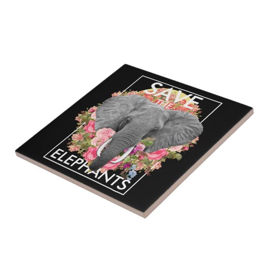 Blumenelefone Keramik Foto Tile Fliese (Seite)