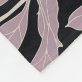 Blumenelegant: Abstrakter Vintager Hintergrund Fleecedecke (Ecke)