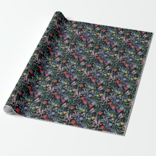 Blumenelegant: Abstrakter Vintager Hintergrund Geschenkpapier