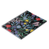 Blumenelegant: Abstrakter Vintager Hintergrund Notizblock (Linke Seite)