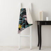 Blumenelegant: Abstrakter Vintager Hintergrund Sherpadecke (Beispiel)