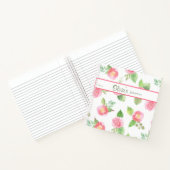Blumenelegant Ihr Name Skript rosa Roses Journal Notizblock (Innenseite)