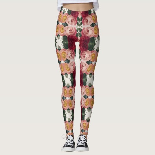 Blumenelegant-Leggings9 Leggings (Vorderseite)