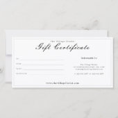 Blumenelegant Vintage Rose Geschenkgutschein (Rückseite)