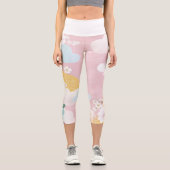 🇯 🇵 Blumenelegante aus Japan🌸 Capri Leggings (Vorderseite)