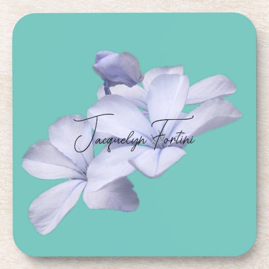 Blumenelegante Minimalistische Kalligraphie Lithog Getränkeuntersetzer (Vorderseite)