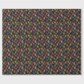 Blumeneleganz, abstrakter Hintergrund. Geschenkpapier (Flach)