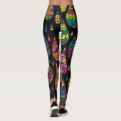 Blumeneleganz, abstrakter Hintergrund. Leggings (Rückseite)