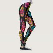 Blumeneleganz, abstrakter Hintergrund. Leggings (Rechts)