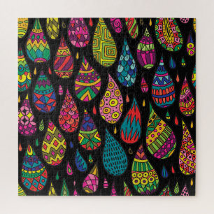 Blumeneleganz, abstrakter Hintergrund. Puzzle