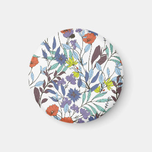 Blumeneleganz, abstrakter Vintage-Hintergrund. Magnet