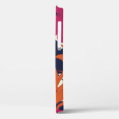 Blumeneleganz: abstraktes Muster Case-Mate iPhone Hülle (Rückseite / Links)