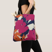 Blumeneleganz: abstraktes Muster Tasche (Von Nahem)