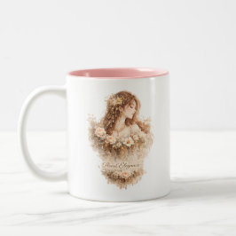 Blumeneleganz Frau Tasse