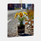 "Blumeneleganz: Keramikornament (Rechts)