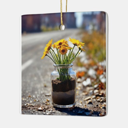 "Blumeneleganz: Keramikornament (Links)