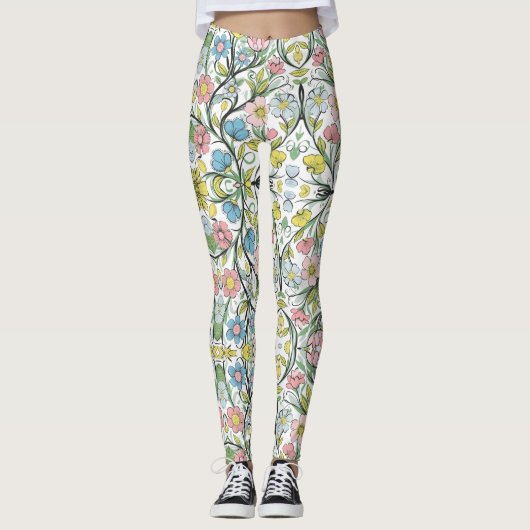 Blumeneleganz Leggings2 Leggings (Vorderseite)