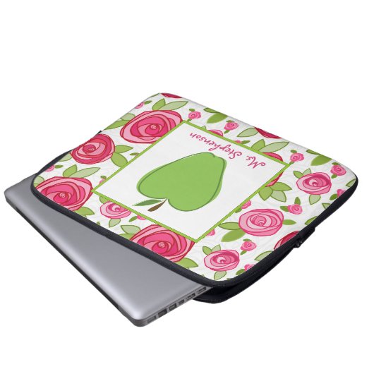 Blumenelektronik-Tasche für Lehrer Laptopschutzhülle (Vorne Knopf)